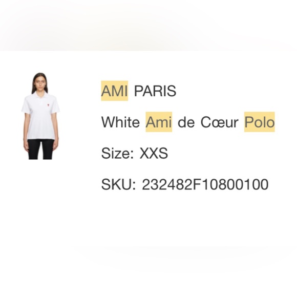 AMI Paris Polo - Picture 2 of 3